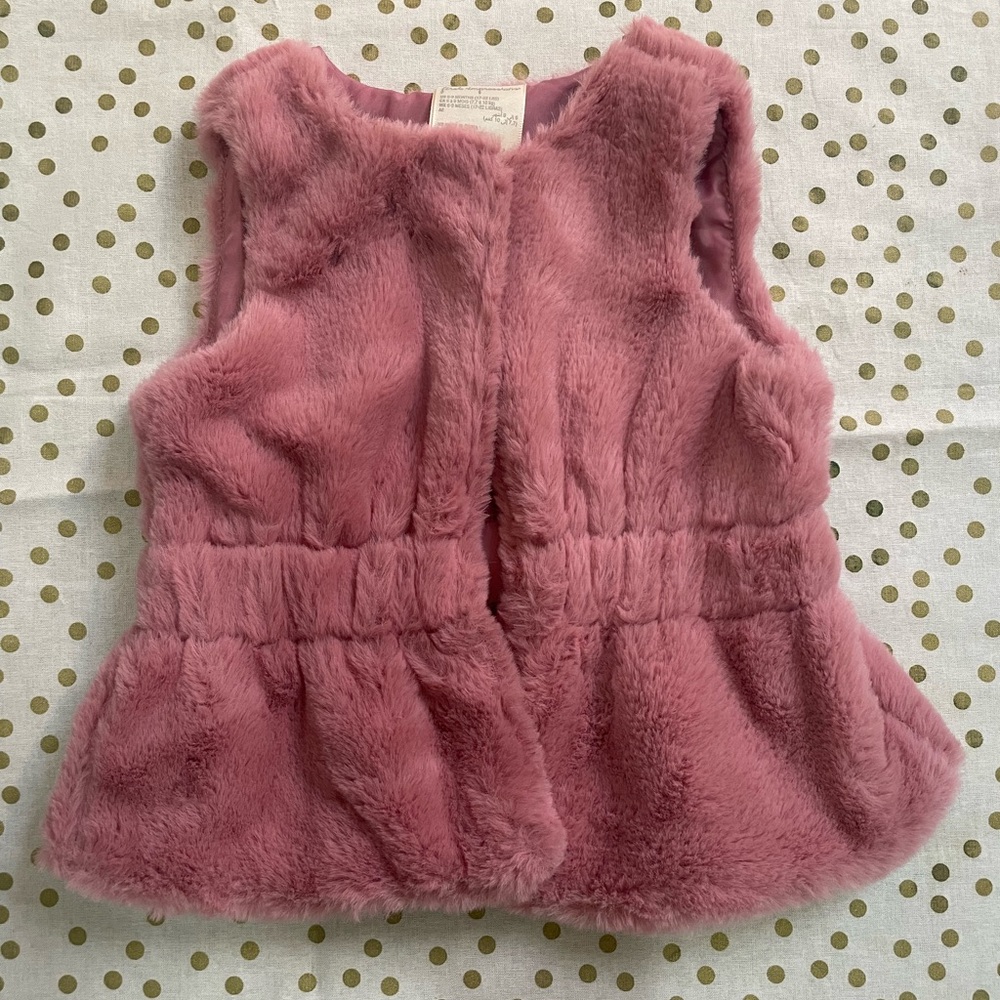 Macys: First Impressions Fur Vest